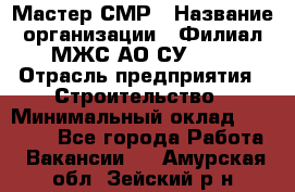 Мастер СМР › Название организации ­ Филиал МЖС АО СУ-155 › Отрасль предприятия ­ Строительство › Минимальный оклад ­ 35 000 - Все города Работа » Вакансии   . Амурская обл.,Зейский р-н